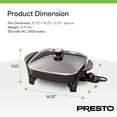 thumbnail image 4 of Presto 11" Electric Skillet with Glass Cover, 4 of 13