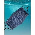 thumbnail image 2 of Unisex Breathable Reusable Face Masks,Blue/White Maze, 2 of 4