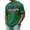 Green, variant on LWavelet 4th of July Men's T-Shirt American Flag Patriotic Tee Independence Day Short Sleeve Tee Top
