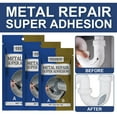 thumbnail image 4 of Qocolhg Colle Métallique, 2 Pack Haute Résistance Séchage Rapide Colle Époxy Métallique, Résistante à la Chaleur Réparation Métallique, Colle Métallique Robuste Étanche pour Étanchéité Soudure Aluminium Acier, 4 of 5