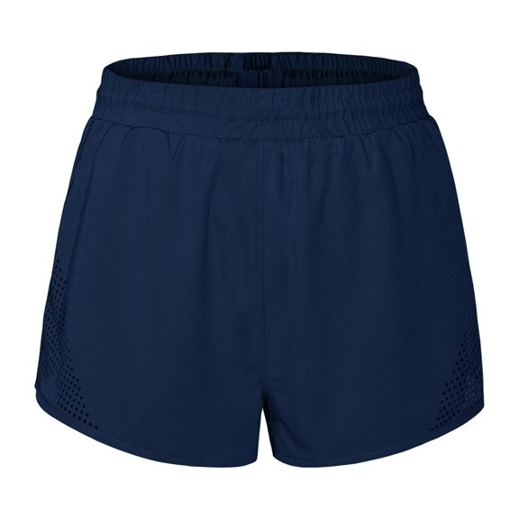 Mepaouo Womens Running Shorts Breathable High Waisted Athletic Gym Workout Short Pants Sizes S-XXL