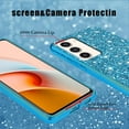 thumbnail image 5 of Compatible with Samsung Galaxy S23 Plus Case, Glitter Sparkly Samsung S23 Plus Phone Case with Slim Silicone Shockproof Protective Bumper Cover for Cute Girls Women (Blue), 5 of 6