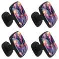 thumbnail image 2 of 4 Pcs Square Cabinet Handle Drawer Pulls Colorful Jellyfish Knobs with Screws Furniture Office Cabinet Knob Decoration, 2 of 7