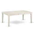 thumbnail image 3 of East West Furniture  5 Piece Dining Table Set- a Rectangle Kitchen Table and 4 Kitchen Dining Chairs, Linen White, 3 of 5