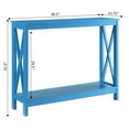 thumbnail image 3 of Convenience Concepts Oxford Console Table with Shelf, Blue, 3 of 5