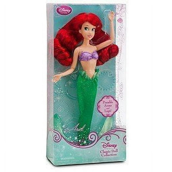 Disney Princess Poseable Little Mermaid Ariel Doll, 12" inches