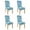 color591, variant on Artistic Butterfly Pattern Dining Chair Covers Set of 4, Stretch Washable Polyester Kitchen Slipcovers, Removable Seat Protector for Party or Gathering