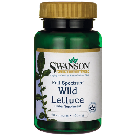 Swanson Wild Lettuce 450 mg 60 Caps (Best Way To Take Wild Lettuce)