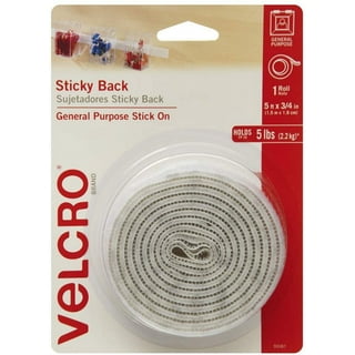 VELCRO Brand Sticky Back for Fabrics, 10 Ft Bulk Roll No Sew Tape with  Adhesive, Cut Strips to Length Peel and Stick Bond to Clothing for Hemming  Replace Zippers and Snaps, Black 