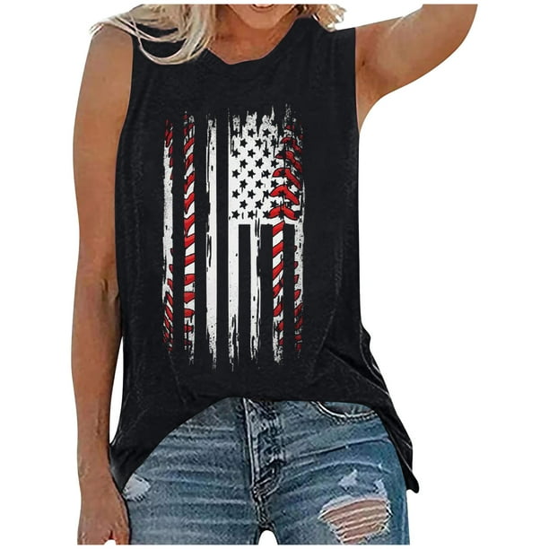 Tops Para Mujer Elegante Blusa Casual Moda Causal Rounk Cuello Estampado Camiseta Sin Mangas Tanque Odeerbi ODB160990