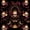 Burgundy Dark Brown, variant on Erosebridal Skull Bone Blackout Curtains, Gothic Halloween Window Curtains Pack of 2 (38x45 Each), Black White