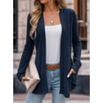 thumbnail image 4 of Weardear Women's Open Front Long Shawl Cardigan with Pockets Lightweight Knit Soft Sweater Coat Outwear, 4 of 9