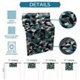 thumbnail image 6 of Teal Black Geometric Table Runner, Modern Art Abstract Vintage Kitchen Table Runners Dress Scarves for Table Decorations Party/Restaurant/Indoor Outdoor Use, 13x90in, 6 of 9