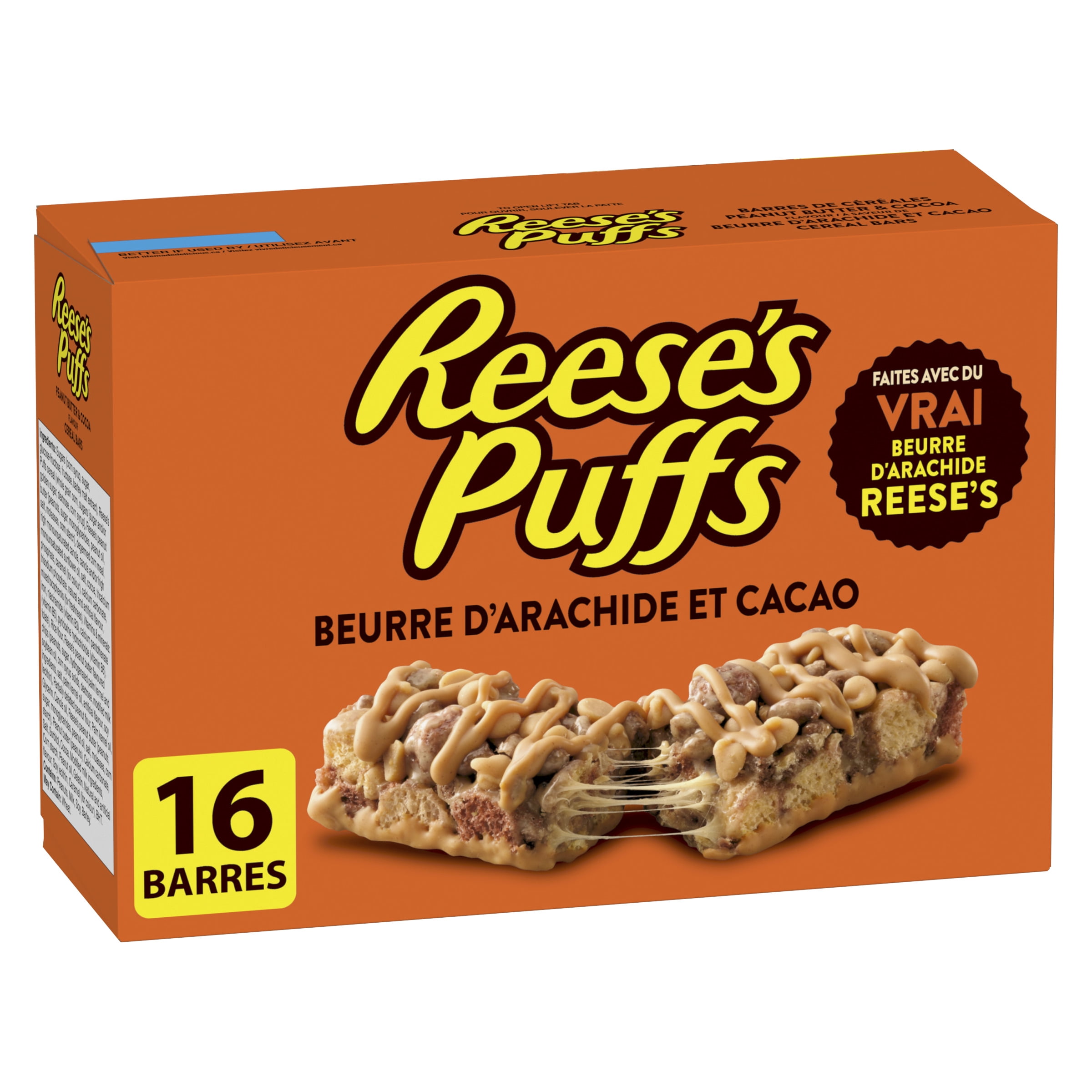 Reese's Puffs Peanut Butter & Cocoa Flavour Cereal Bars, 385 g