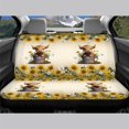 thumbnail image 3 of Chririnla Highland Cow Print Car Seat Covers for Kids, 2 Pcs Back Seat Protectors Durable Stretch Auto Bench Seat Protectors, 3 of 4