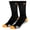 Orange Black Heather, variant on Basix Crew Socks for Men, Comfort Athletic Fit, Mid-Calf, Cotton, Orange Black Heather