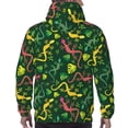 thumbnail image 5 of Hoodies for Men - Yellow Pink Cute Lizard Long Sleeve Comfrt Men'S Fashion Hoodies & Sweatshirts, Sweatshirts for Men Hoodies Pullover Clothing Clothes with Pouch, 5 of 7