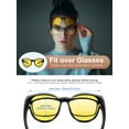 thumbnail image 6 of TINHAO Night Driving Fit Over Glasses Anti-Glare Night Vision Glasses for Men Women Oversized Nighttime Glasses Yellow Lens, 6 of 8