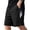 Gray, variant on Mens Athletic Running Shorts Loose fit Basketball Gym Workout Shorts Casual Wide Leg Breathable Short with Zippered Pockets Red,S