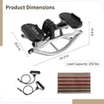 thumbnail image 4 of Lateral Rocking Fitness Stepper, Side-to-Side Mini Stepper with LCD Counter, Low-Impact Home Cardio Lateral Steppers Machine for Legs Glutes Core, Compact Portable Under-Desk Workout, No Assembly, 4 of 6