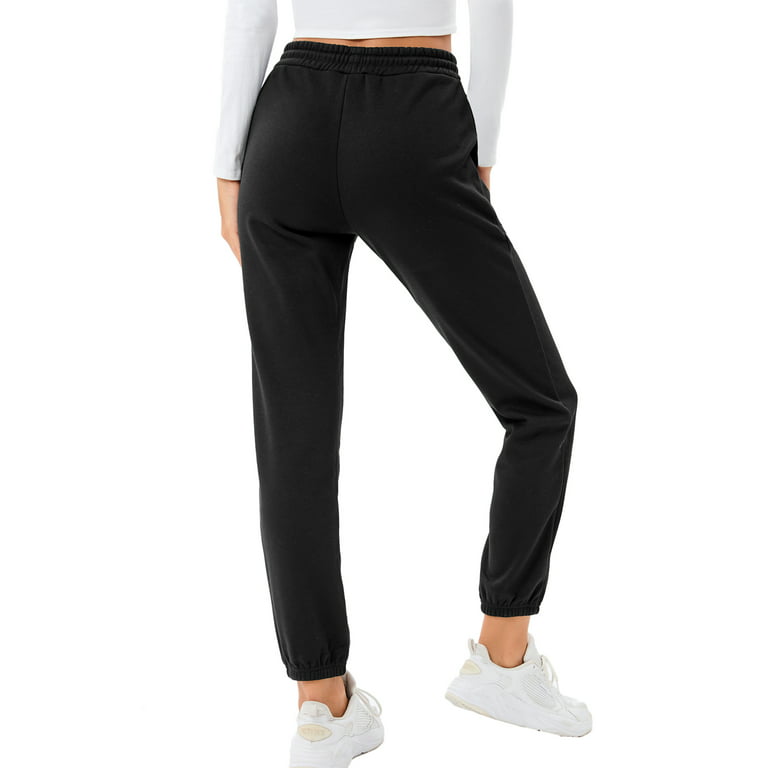 Nike Women's Black Yoga Jogger Athletic Lounge Drawstring Wide Leg Pants  Large L