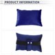 thumbnail image 4 of Almohada para reposacabezas del automóvil Unique Bargains, soporte para cuello ergonómico y cómodo, terciopelo italiano/espuma de memoria, ancho ajustable, azul, 1 Pcs para conducción y viajes, 4 of 7