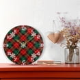 thumbnail image 6 of GZHJMY Christmas Snowflake Plaid Wall Clock, Silent Non Ticking Battery Operated Creative Decorative Round Clock for Kitchen, Living Room, Bathroom, Home School Office Decor, 10 Inch, 6 of 7