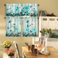 thumbnail image 5 of Rustic Daisy Kitchen Curtains and Valances Set - 3 Piece Kitchen Curtains 36 Inch Length Sets with Valance for Windows Butterfly Daisy American Country Farm, 5 of 5