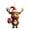 C, variant on Dachshund Goat Elk Pig Christmas Ornament - Funny Farm Animal Acrylic Decor for Christmas Tree & Car, Cute Animal Pendant Gift