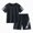 H112-Black, variant on TOWED22 Toddler Boys Summer Sports Sets Athletic Clothes 2Pcs Short Sleeve Tee and Mesh Shorts Outfits Set Clothing(Red,7-8 Y)