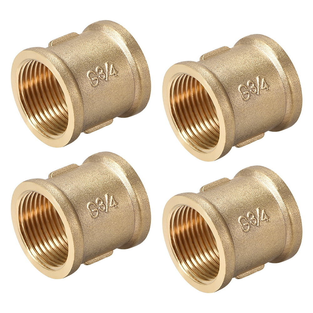 brass-cast-pipe-fittings-coupling-3-4-x-3-4-g-female-thread-gold-tone-4