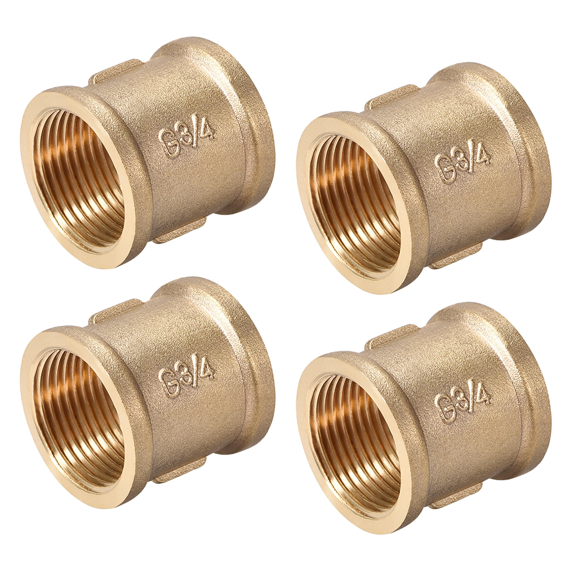 Brass Cast Pipe Fittings Coupling 3 4 X 3 4 G Female Thread Gold Tone 4 