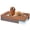 Brown, variant on Veehoo Orthopedic Dog Bed for Large Senior Dogs, 7 Inch Thick XL Memory Foam Dog Bed with L Shaped Bolsters, Orthopedic Pet Couch with Waterproof Liner & Removable Washable Cover, 48"x30"x7"