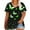 Green 1, variant on FAHXNVB Women's Loose Fit Cotton T-Shirts V-Neck Short Sleeve Plus Size Butterfly Print Breathable Tees Tops Fashion Casual Comfy Shirts,XXXL,Purple 1