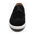 thumbnail image 6 of Stacy Adams Trudell Wingtip Lace Up Walking Shoes Black Suede 25691-008, 6 of 7