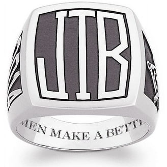 Keepsake Personalized Men's Classic Square Class Ring available in