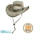 thumbnail image 3 of Panama Jack Mesh Crown Safari Sun Hat, 3" Brim, Adjustable Chin Cord, UPF (SPF) 50+ Sun Protection (Fossil, Medium), 3 of 9