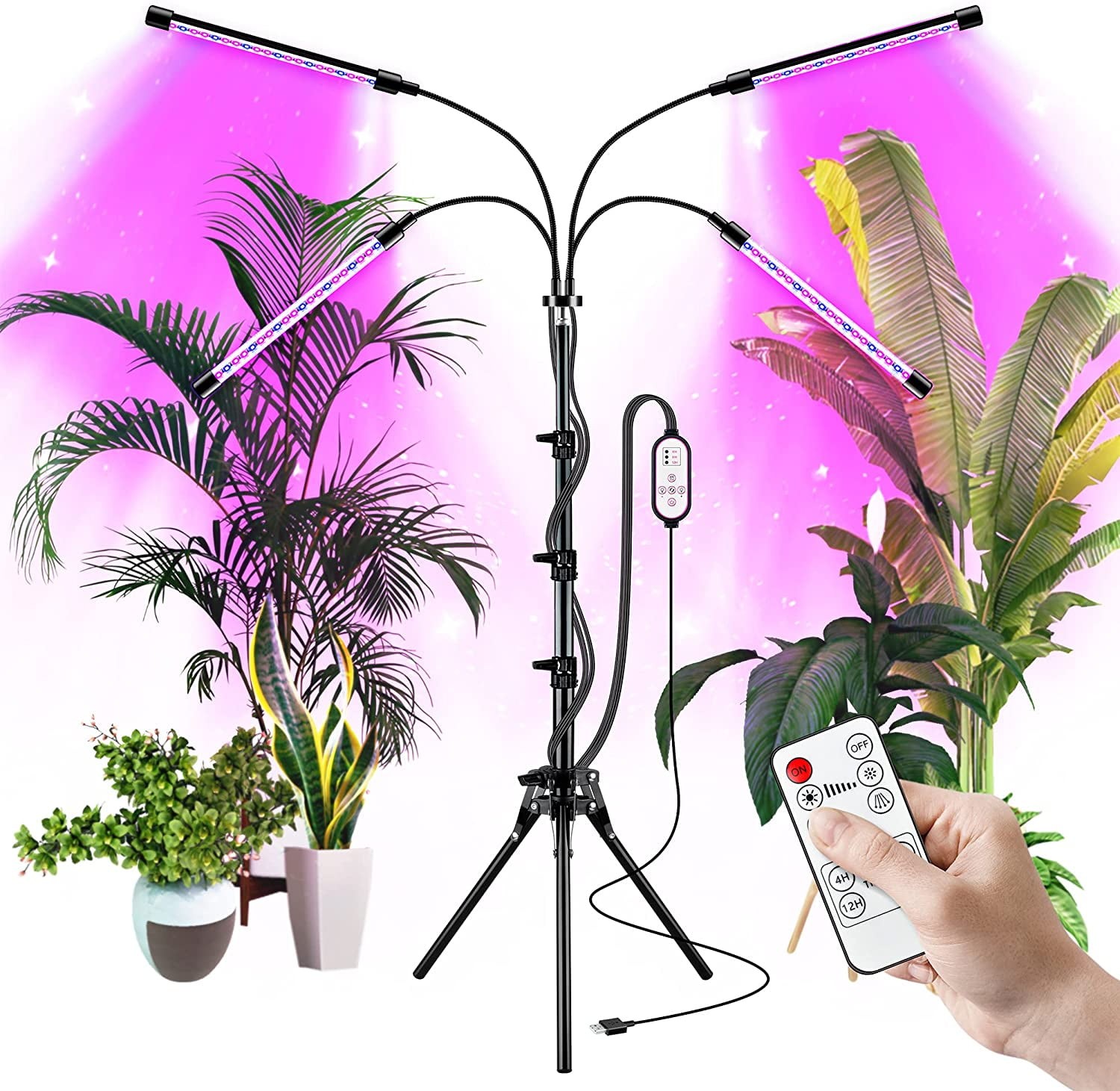 Grow Light for Indoor Plant with Stand LED Full Spectrum Large 