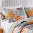thumbnail image 6 of Barefoot Bungalow Carlie Reversible Quilt Set, Calico Patches, 3-Piece King/Cal King, 6 of 7