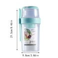 thumbnail image 3 of Overnight Oats Containers with Lids and Spoons,Leak-Proof Portable Salad Cup Yogurt Cereal Shaker for Meal Prep,Reusable Breakfast Cups F F, 3 of 9