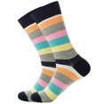thumbnail image 3 of Lishi Chaussettes Colorées en Coton Peigné pour Hommes avec Motifs Cool, 3 of 4