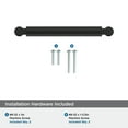 thumbnail image 4 of Amerock Balata 5-1/16 inch (128mm) Center-to-Center Matte Black Cabinet Pull, 4 of 6