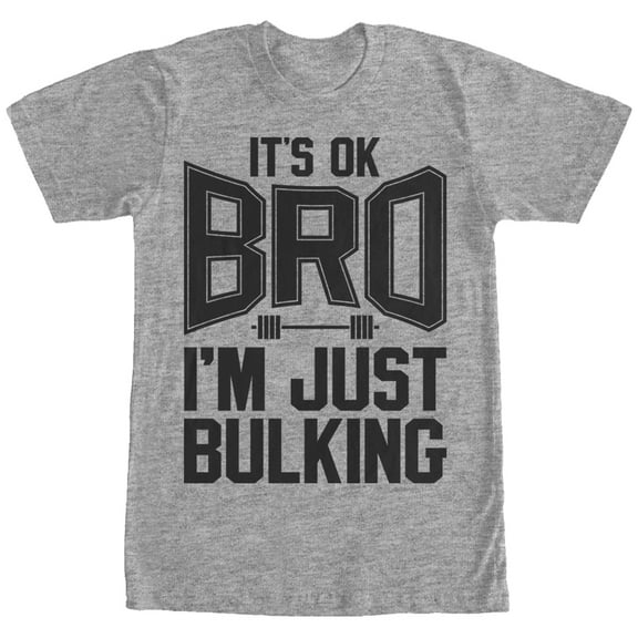 Men's CHIN UP Just Bulking Graphic Tee Athletic Heather Small