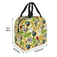 thumbnail image 2 of Yiaed Animals Print Insulated Lunch Bag Reusable Cute Tote Lunch Box, Leakproof Cooler Lunch Bags for Work Office Travel School Picnic, 2 of 5
