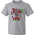 thumbnail image 3 of Inktastic Christmas Jingle All the Way with Music Notes and Holly Youth T-Shirt, 3 of 5