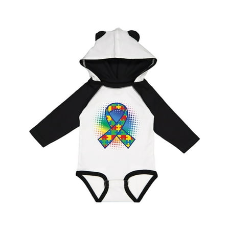 

Inktastic Autism Awareness Ribbon Support Walk Gift Baby Boy or Baby Girl Long Sleeve Bodysuit
