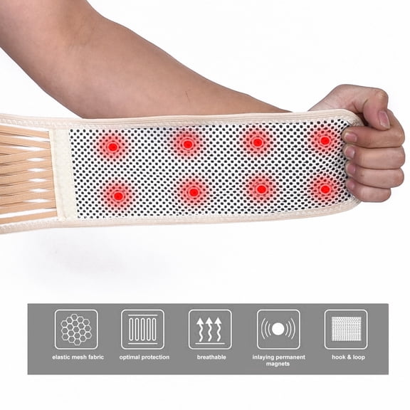 DOACT Self-heating Magnetic Therapy Waist Belt Back Brace Lumber Support Breathable