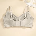 thumbnail image 6 of iHPH7 Women's Smooth Satin Bras Wireless Seamless Comfort Plunge Bralette Deep V Neck Silk Feeling Everyday Bra White S, 6 of 9