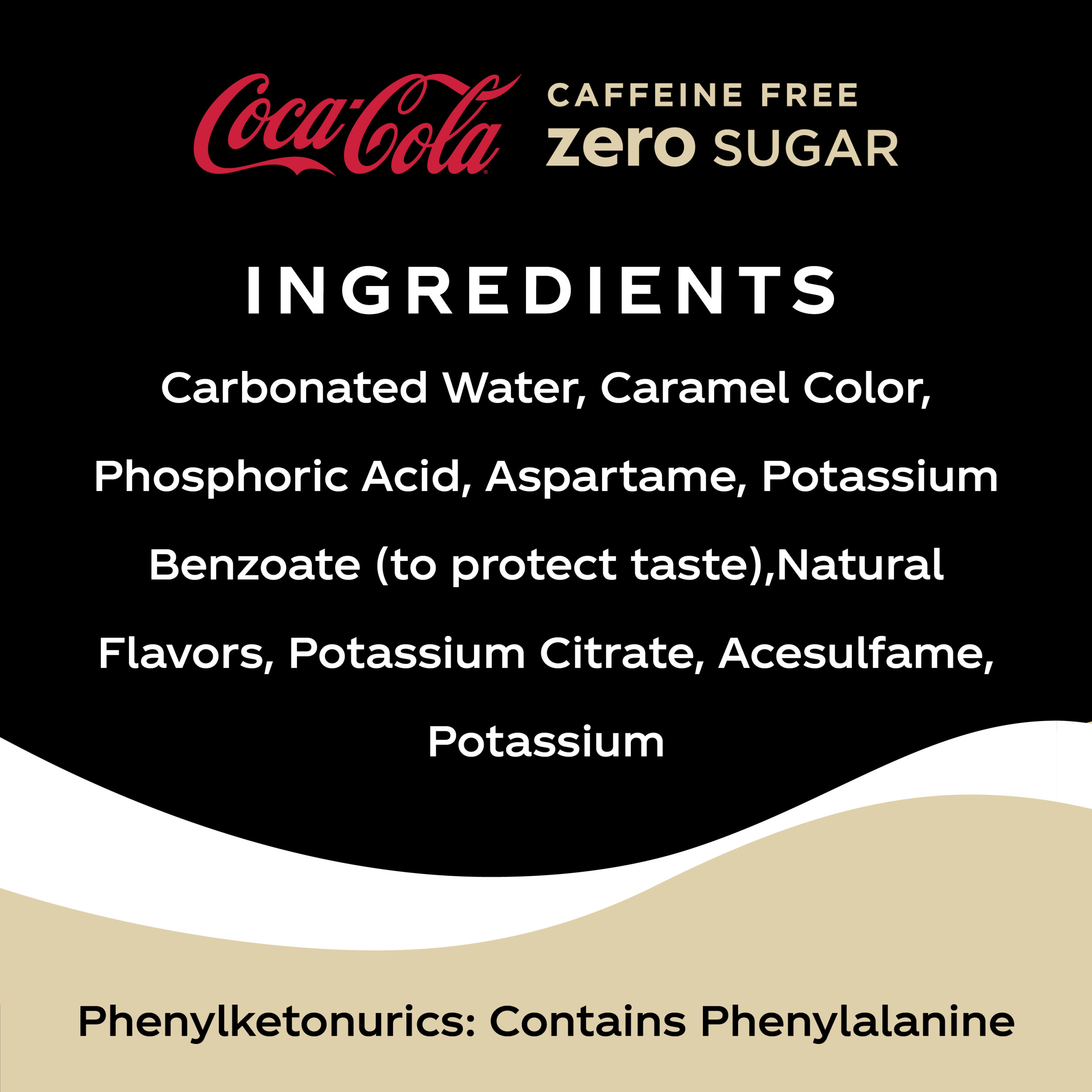 Coca Cola Zero Caffeine Free Soda Soft Drink 12 Fl Oz 12 Pack Walmart Com Walmart Com