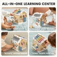 thumbnail image 4 of Activity Cube Tiny Land Montessori 9 en 1 para niños mayores de 1 año, 4 of 9